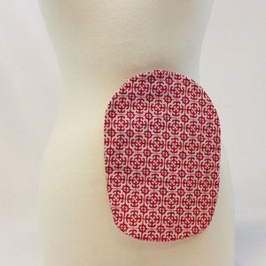 Drainable OR Closed 2 1/4" - 2 3/4" Cotton Ostomy Bag Cover Stoma Colostomy Pouc